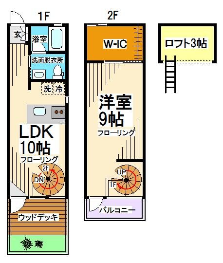 京王井の頭線 永福町駅 徒歩10分 2階建 築18年の間取り写真