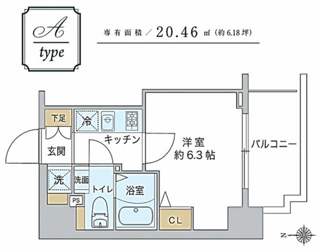 スプランディッド品川の間取り写真