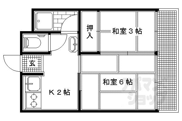 福山マンションの間取り写真
