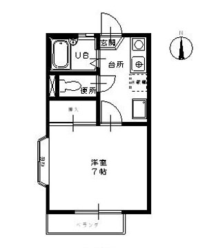 コーポオリエントの間取り