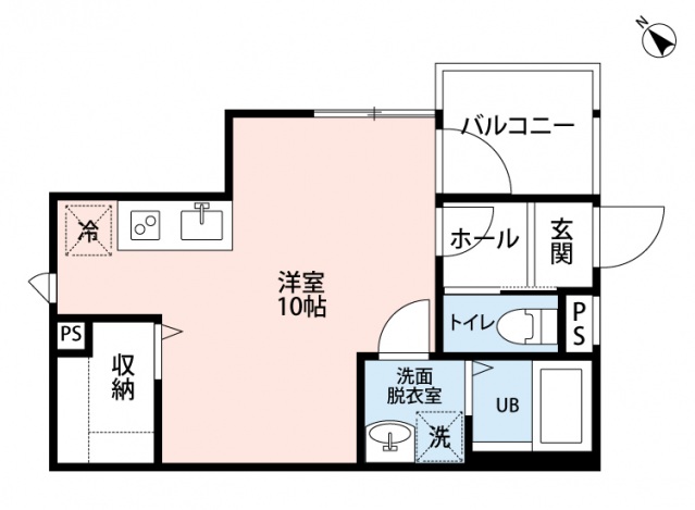 広島市西区己斐上のアパートの間取り