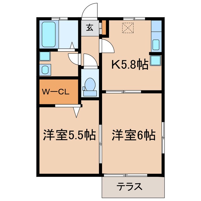 サンフラワー寿の間取り