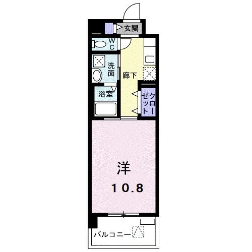 八代市田中西町のマンションの間取り