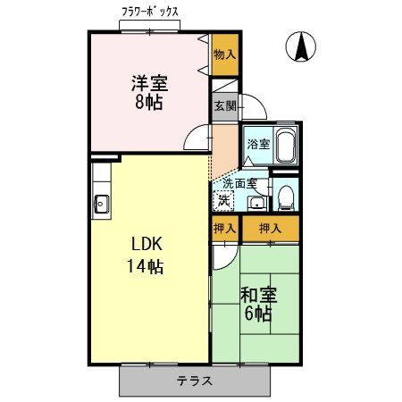 ヌーベルメゾン　Bの間取り