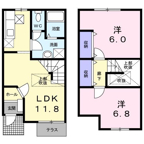 メゾンオカジマの間取り