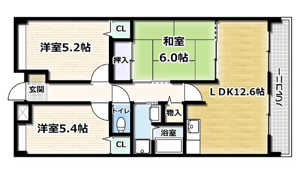 コージースクエア・広野の間取り