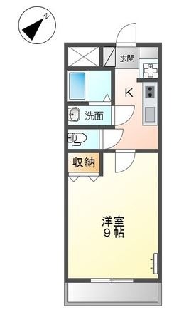 倉敷市羽島のマンションの間取り