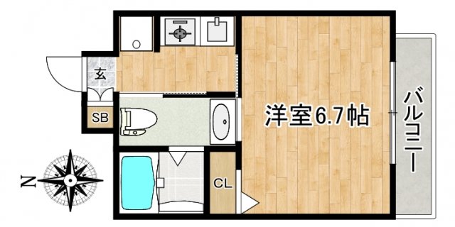 SWISS立花の間取り