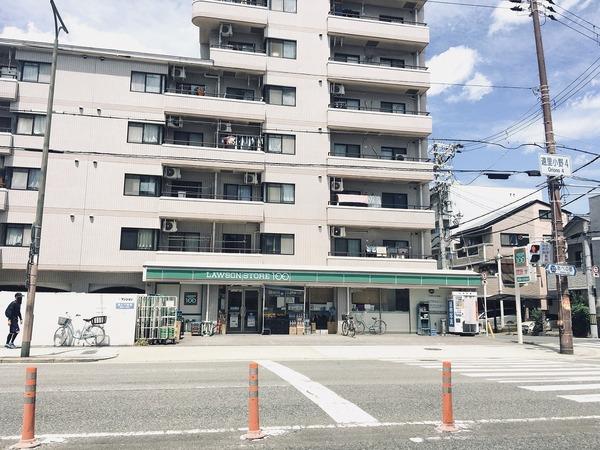 コンビニ　100円ローソン（コンビニ）まで443m