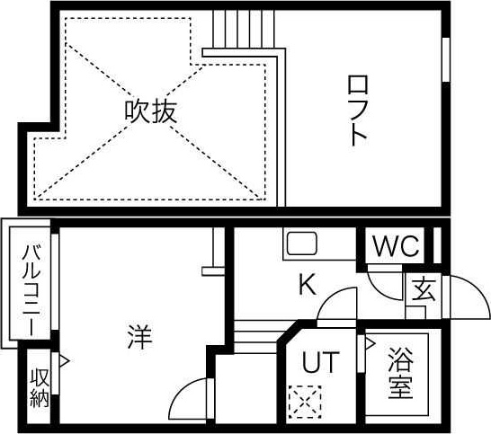 名古屋市瑞穂区明前町のアパートの間取り