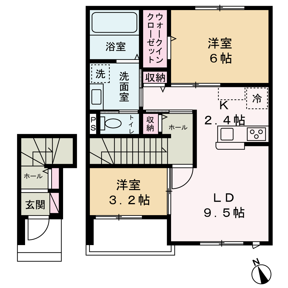 ソレジオIIの間取り