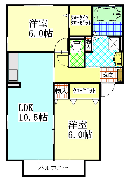 グランドソレーユ　Ｂの間取り