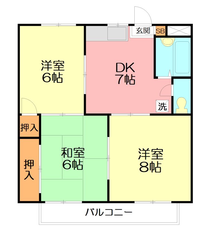 ユニティー西山の間取り