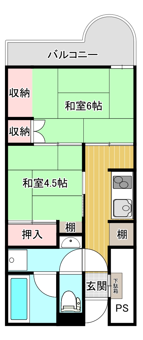 リッチライフ有馬の間取り