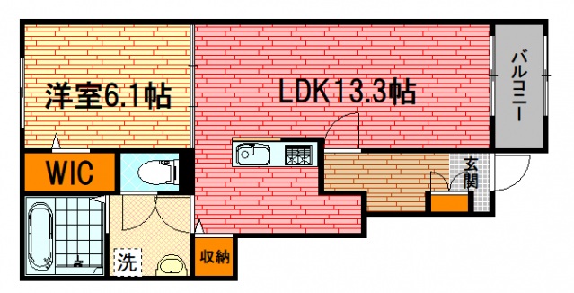 安芸高田市吉田町常友のアパートの間取り