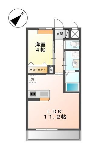 姫路市別所町佐土のアパートの間取り