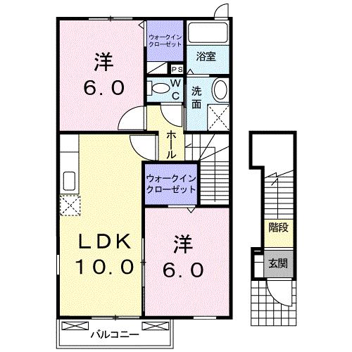 サニーハウス　Ａの間取り