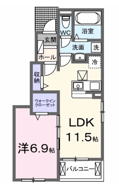 ＪＲ東海道本線 大高駅 徒歩7分 2階建 築2年の間取り写真