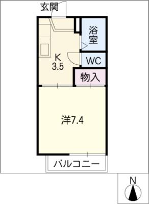 ファミール　Ｋ１の間取り