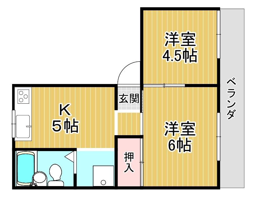 カサボニタの間取り