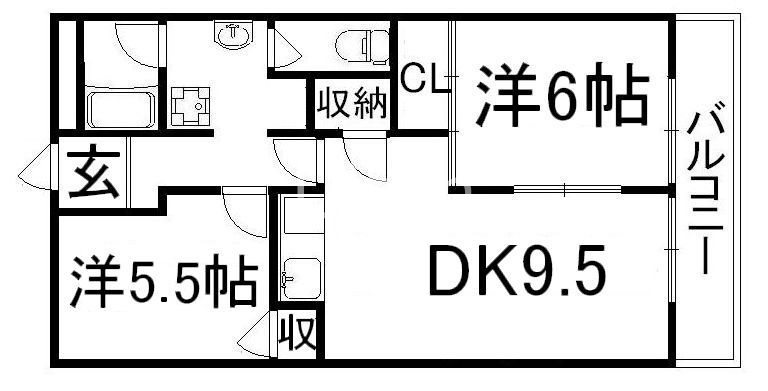 第２洛西ハイツの間取り