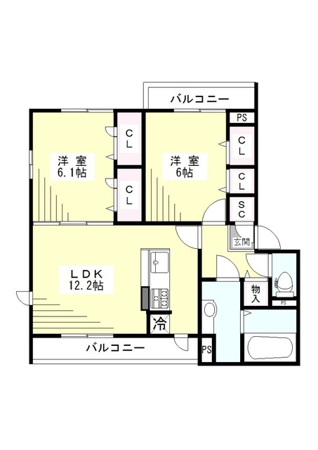 AllerleiTK（アラライＴＫ）の間取り