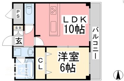 パークハイツ道後の間取り