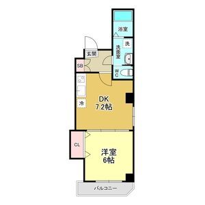 千葉市中央区新宿のマンションの間取り