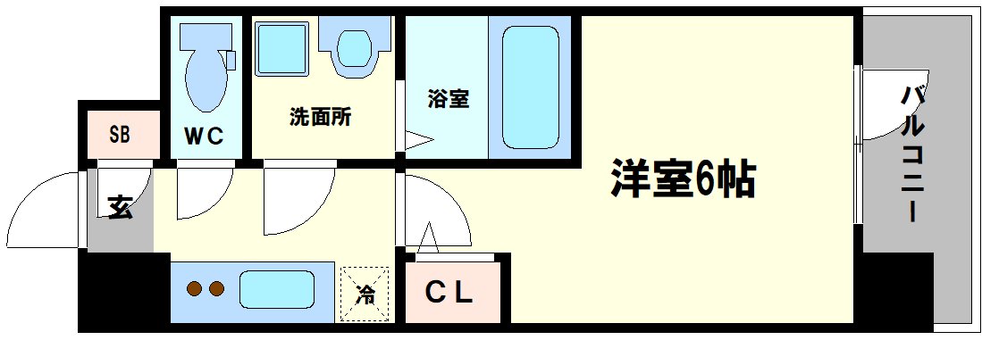 エスリード弁天町グランツの間取り