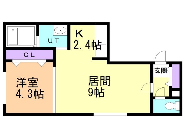 LA　Conforto厚別西(B棟)の間取り