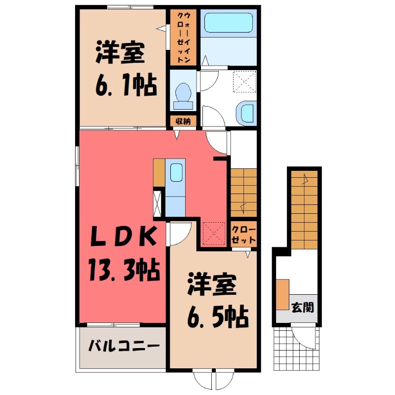 ブリス石原 2の間取り