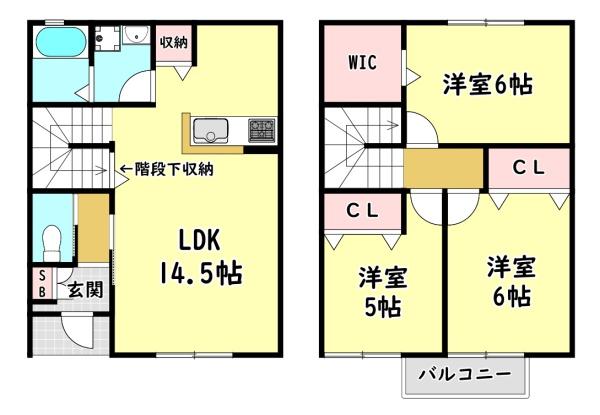 メゾンボヌール　Bの間取り