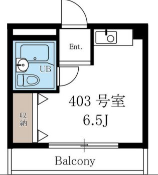 神戸市灘区永手町のマンションの間取り