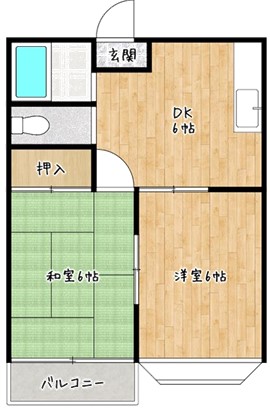 コーポ奥隅A棟の間取り