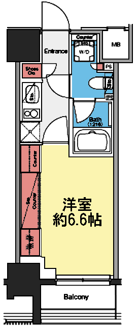 ザ・パークハビオ横浜白楽の間取り