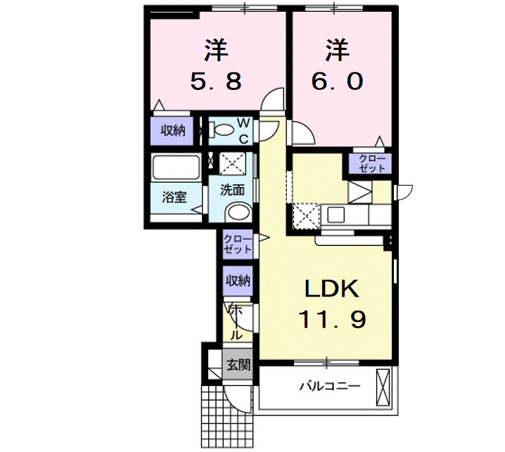 ソール　ウィンの間取り