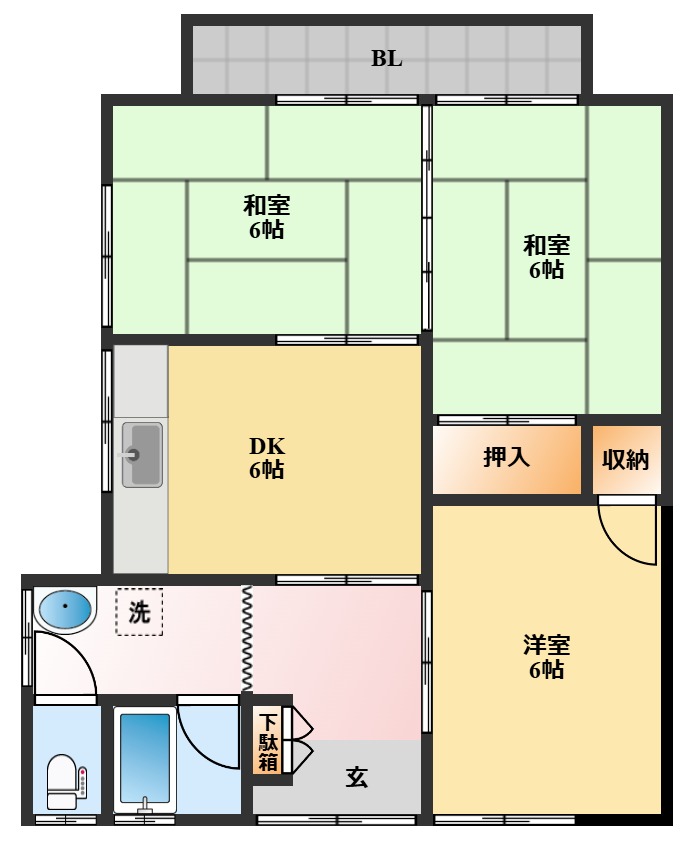 岩永アパートの間取り