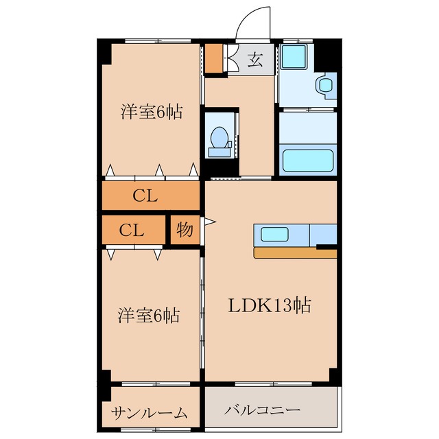 大丸西原マンションの間取り