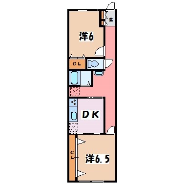 サンハイツ三溝の間取り