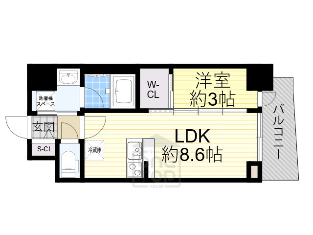 セレニテ江坂グランデの間取り