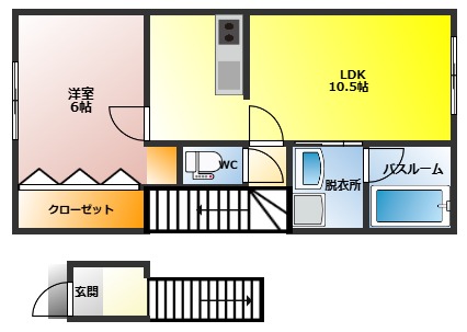 フレアコート寺内の間取り