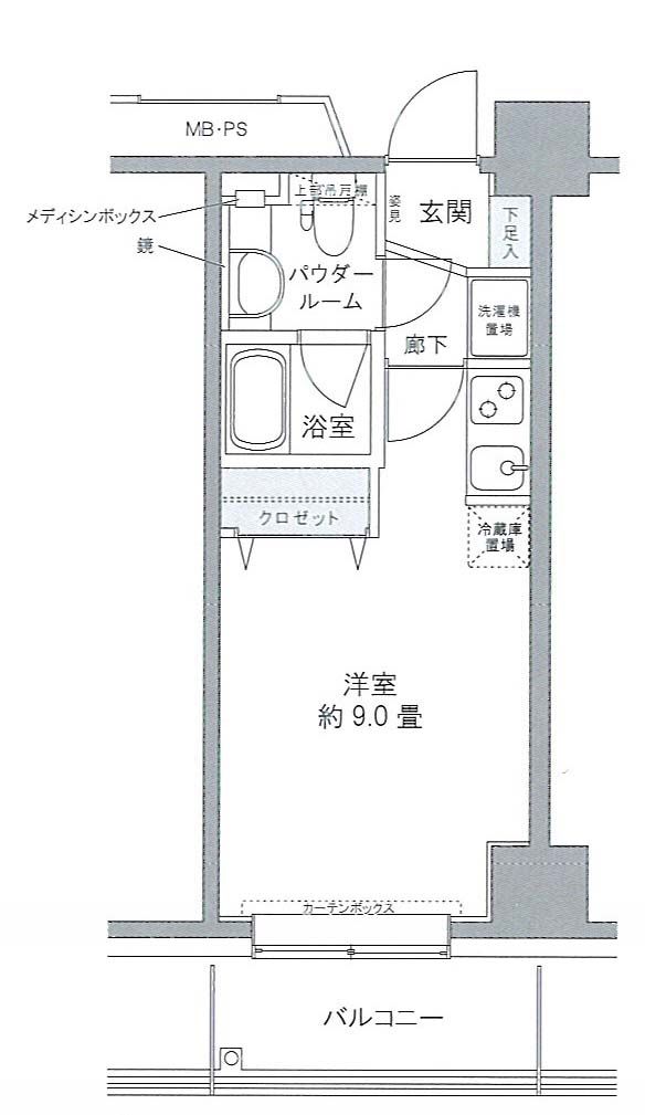 江東区豊洲のマンションの間取り