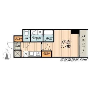 名古屋市西区香呑町のマンションの間取り