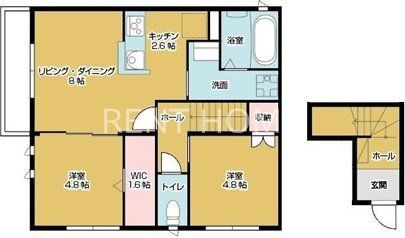 東大阪市新家のアパートの間取り