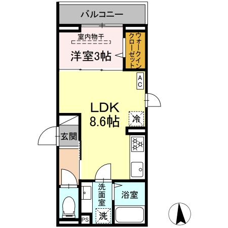 川崎市川崎区東門前のアパートの間取り