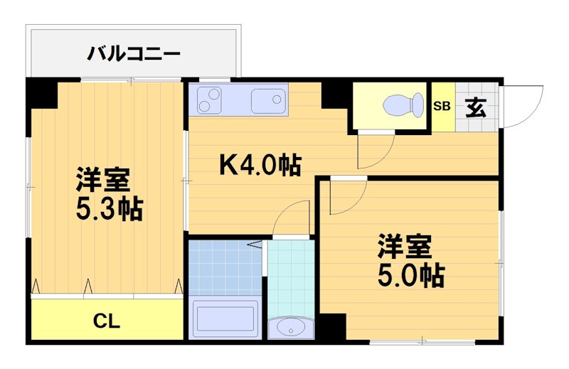 松山サザンクロスの間取り