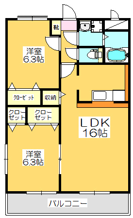 【ファミーユメゾンの間取り】