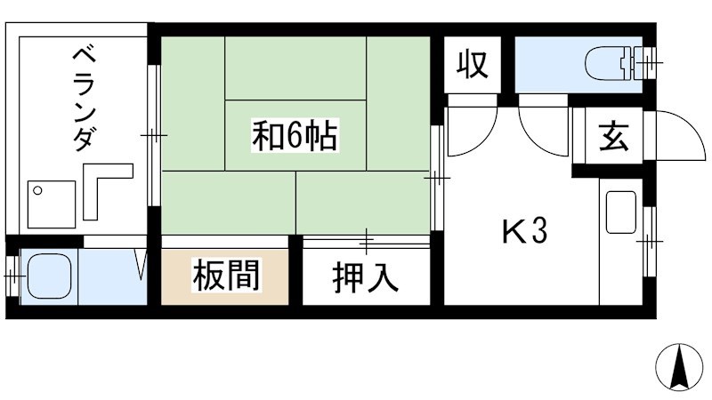 西野荘の間取り