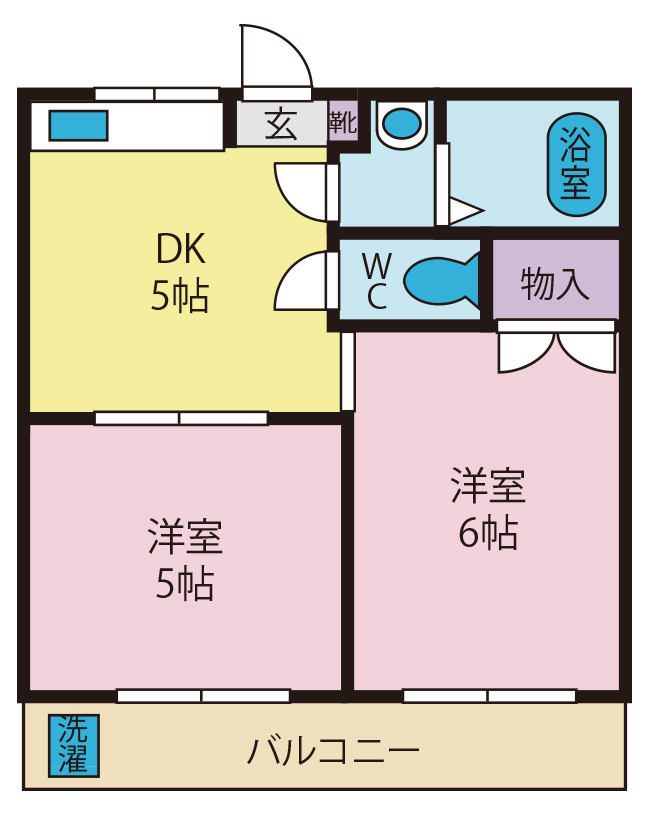 【コーポ五味の間取り】