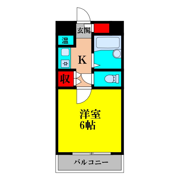 大阪市東淀川区小松のマンションの間取り